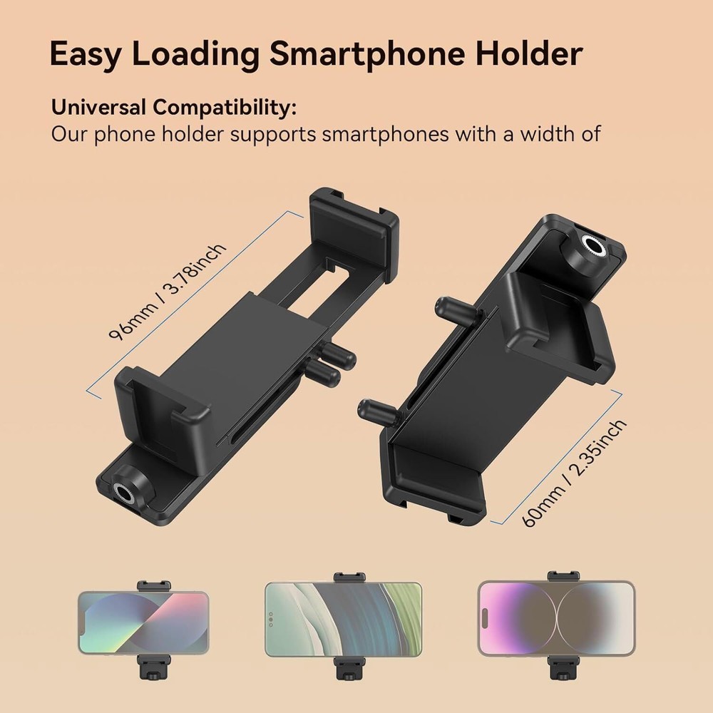 SMALLRIG Universal Phone Holder Easy Loading Fast Switch Phone Clamp Supports