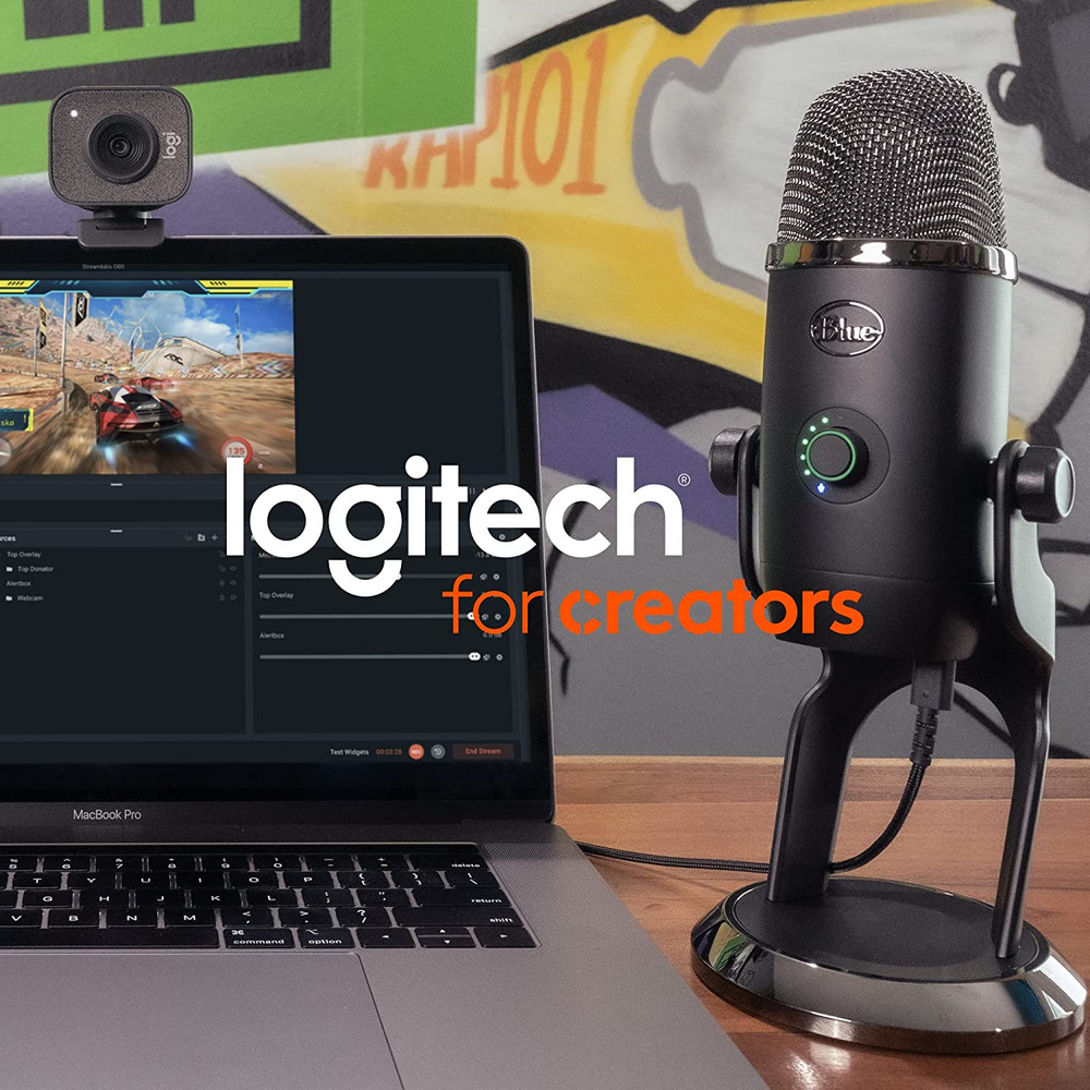 Logitech Creators Blue Yeti USB Microphone for PC, Mac, Gaming, Recording, Strea