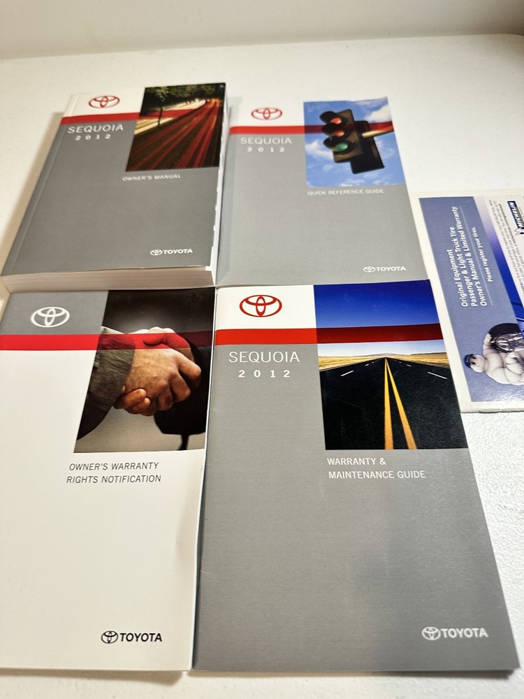 Toyota Sequoia 2012 Owner's Manual Set