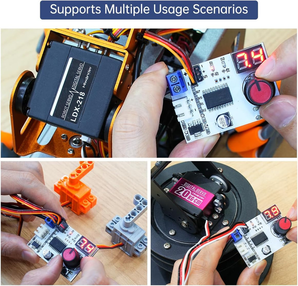 RC Digital Servo Tester 1 Channels Motor Servo Controller Centering Tool with Ov
