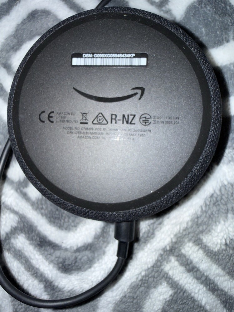 Amazon Black Echo Dot C78MP8 3rd Gen Smart Speaker w/ Power Cord | Tested