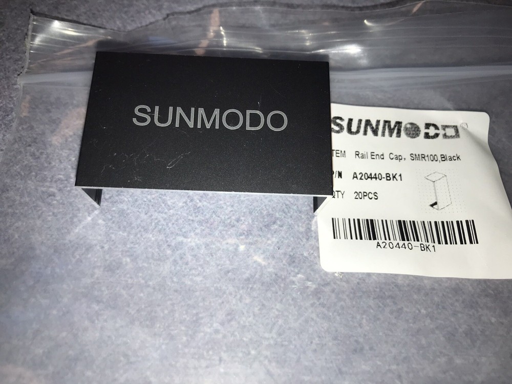 20-PACK SUNMODO A20440-BK1 SOLAR PANEL END RAIL CAP SMR100