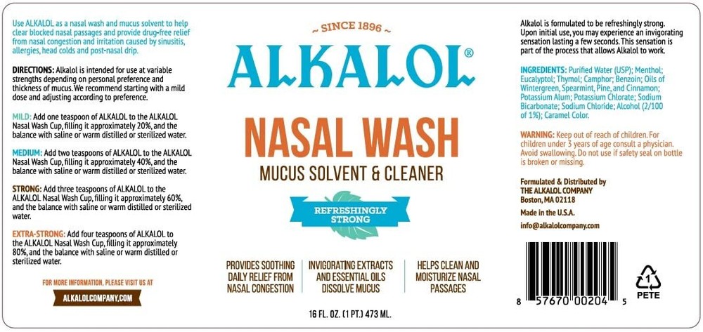 Alkalol Solution Original Nasal Wash, 3 Count -16 fl oz