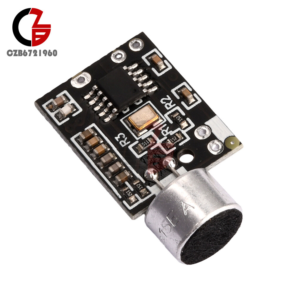 Wireless Microphone FM 88.7MHz Transmitter Module Support Dual-channel Stereo