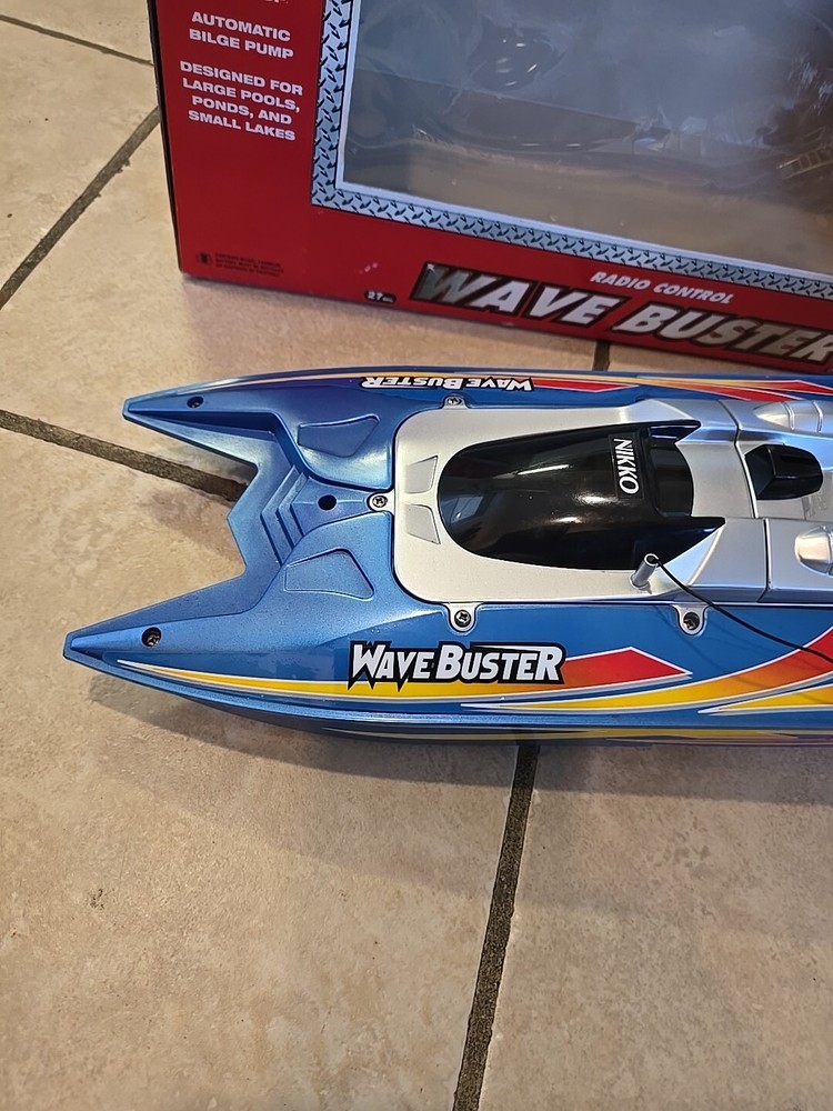 Vintage Wave Buster Nikko Boat with Remote Tested (Please Read)