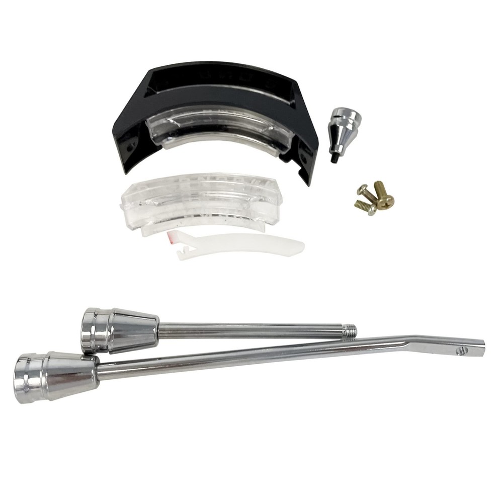 30" Auto Column Shift Tilt Steering Column with Key & Wheel Adapter Chrome
