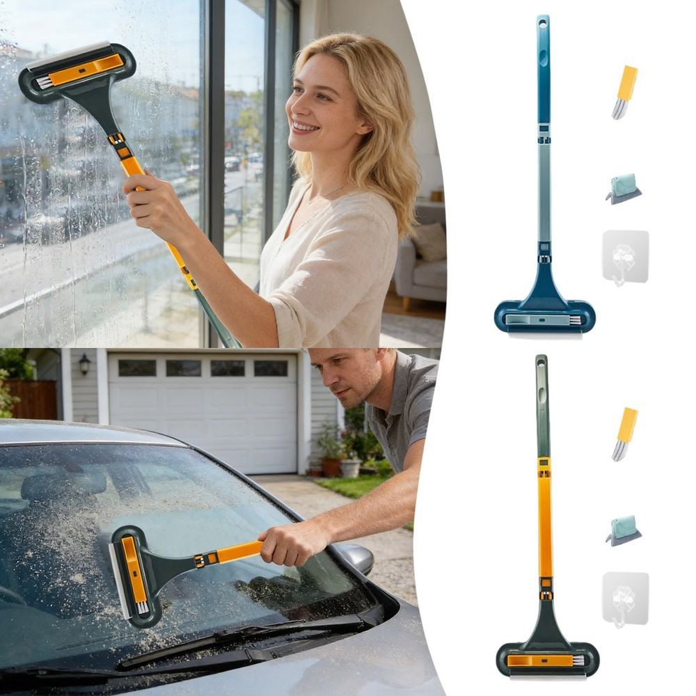 Window Screen Cleaning Brush 2 In 1 Window Screen With Squeegee Mesh Screen