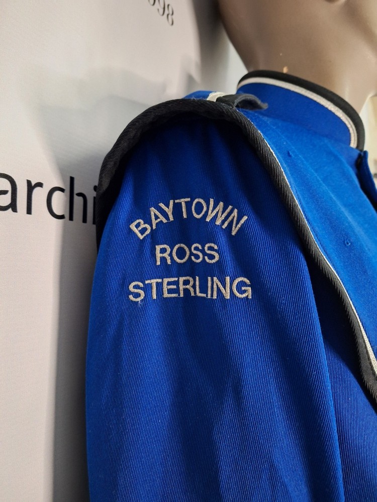 Blue. Black, and Silver Marching Band Jacket Size 40 Long - Authentic