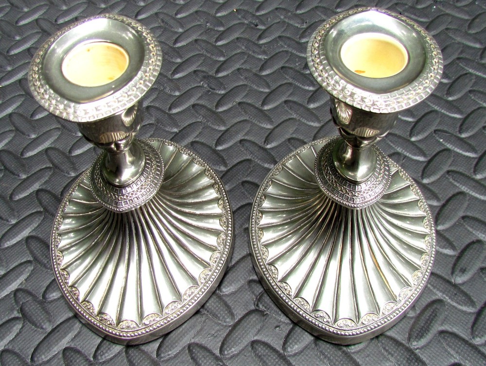 Falstaff Vintage Silver Plated Candlesticks