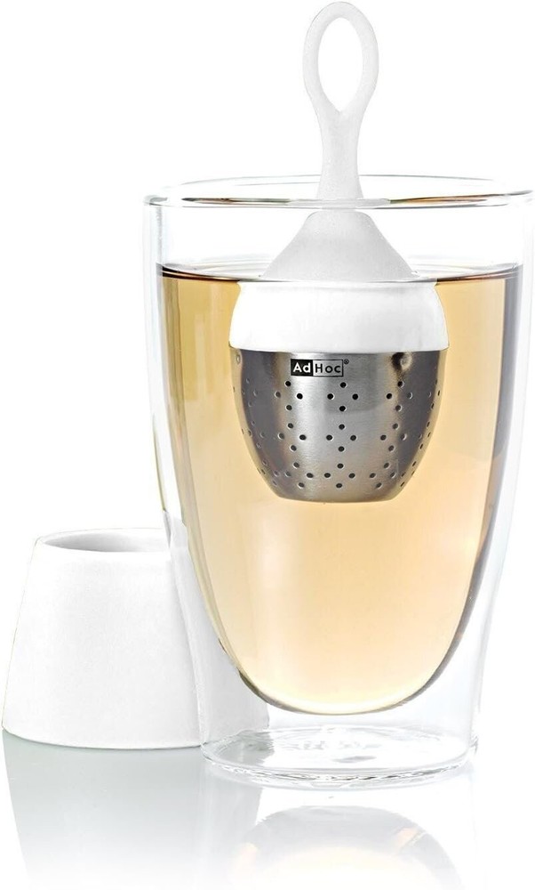 AdHoc Swimming Tea Egg Floatea, Filter, Infuser, Sieve, Strainer, Light Grey,...