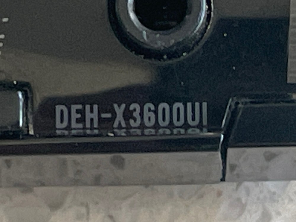 PIONEER DEH-X3600UI STEREO FACEPLATE