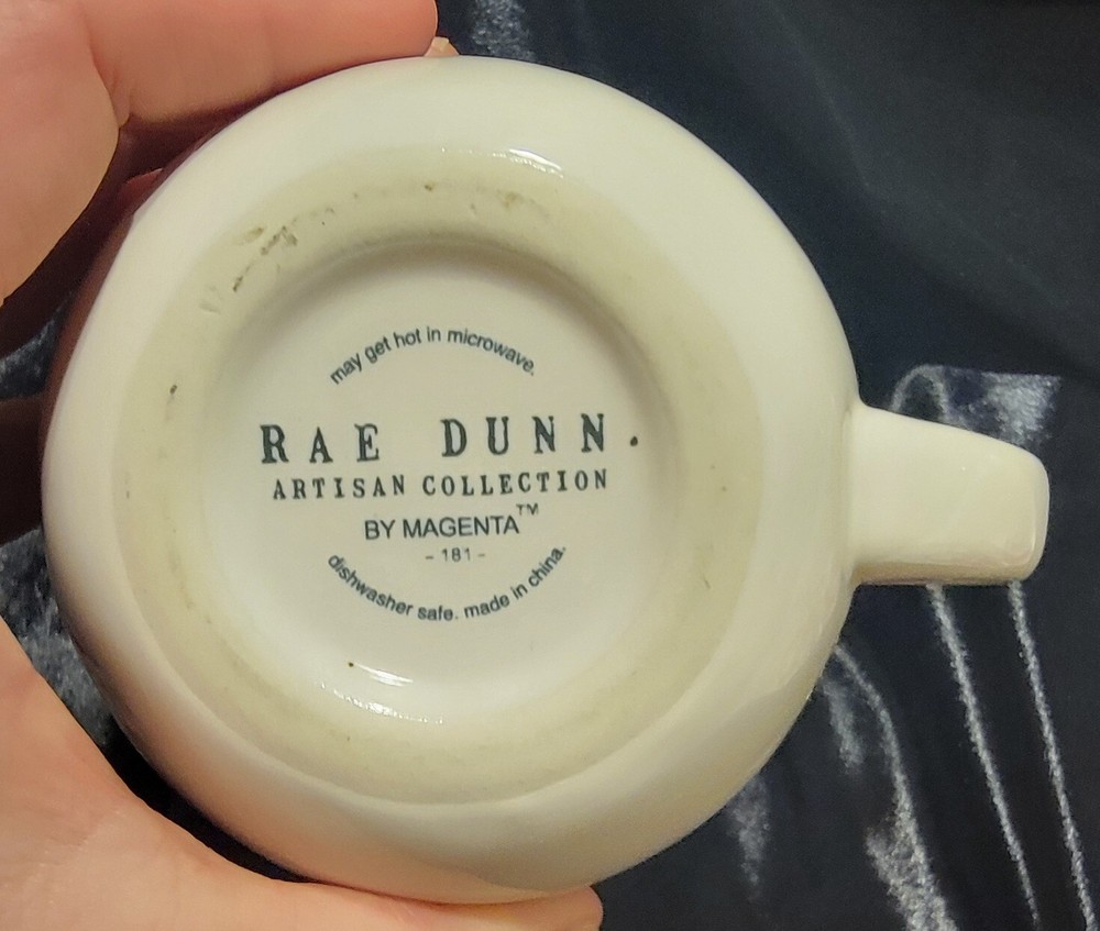 Rae Dunn Artisan Collection Creamer - White, Black