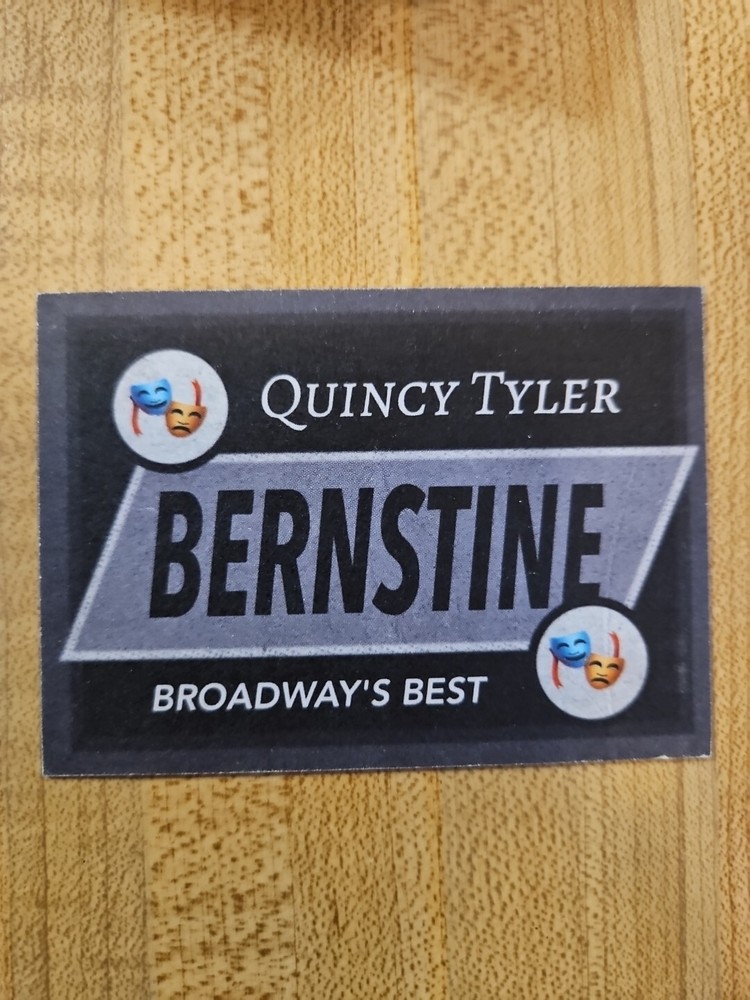 Quincy Tyler Bernstine Custom Signed Card - Broadway's Best