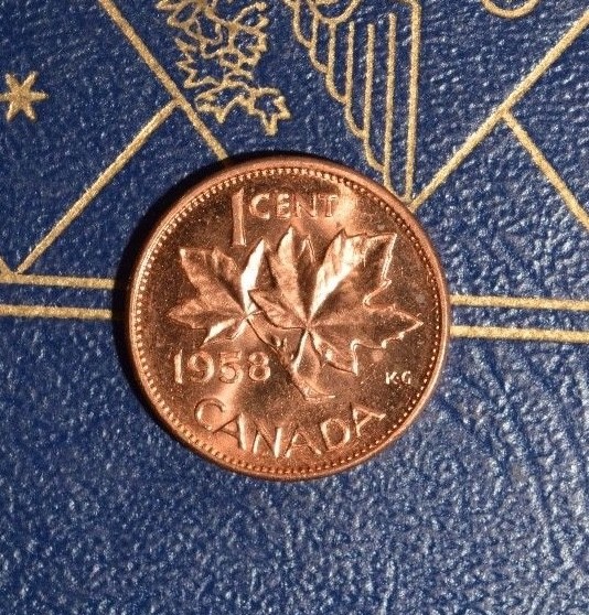 1958 -  Brilliant Uncirculated Penny