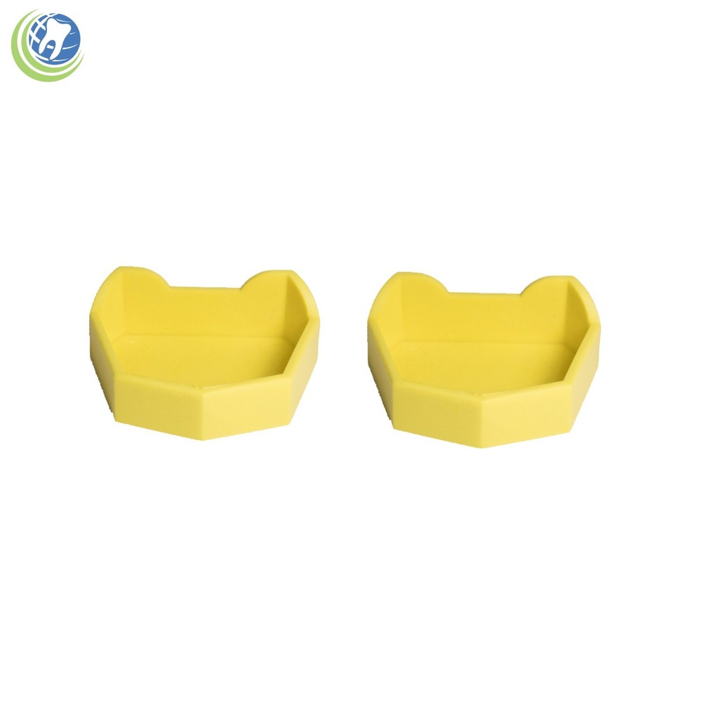 Dental Lab Model Base Former Molds Tray Loading with Notches Color Coded 6/set