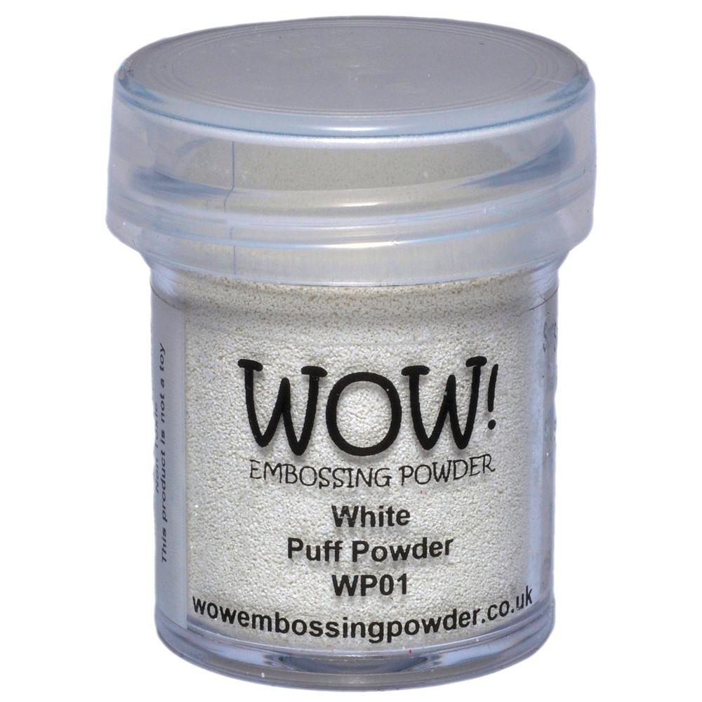 Wow Embossing Powder WOW-WP01 WOW! Embossing Powder 15ml-White Puff (4Pk)