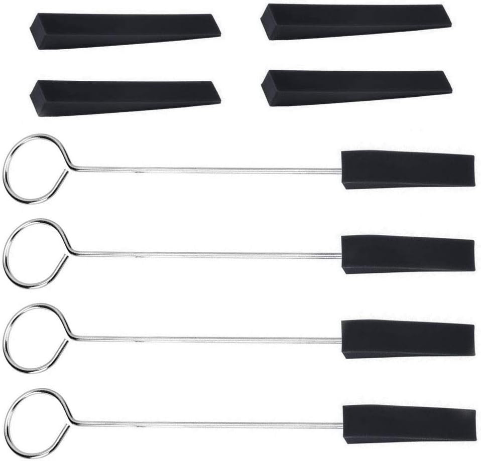 8Pcs Piano Tuning Mute Kit Triangular Rubber Mutes for Piano Mutes Fixing Tool B