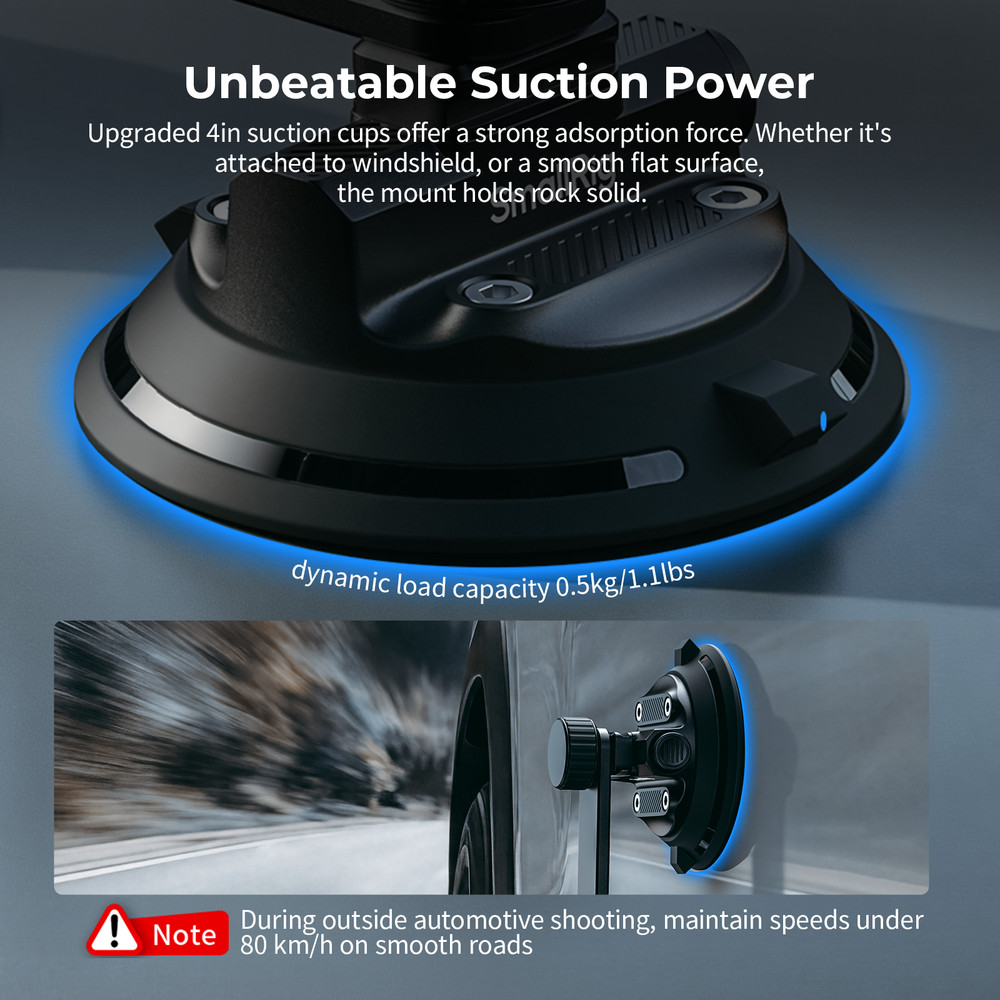 SmallRig Vehicle Suction Cup Support Kit for Action Cameras