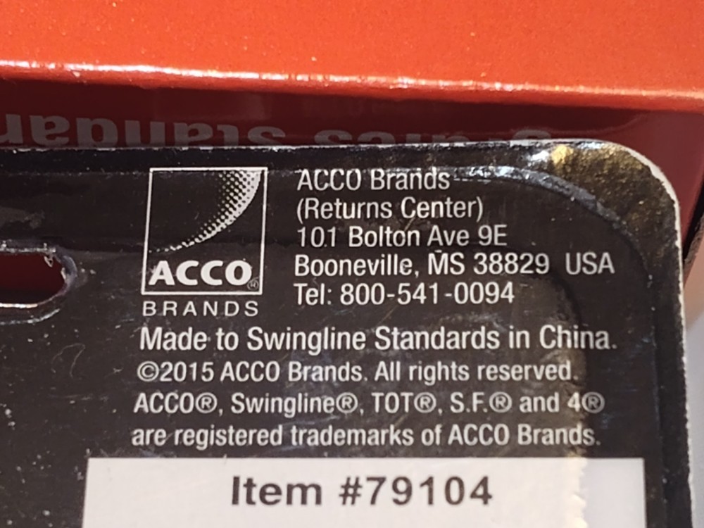 Swingline Tiny Tot Staplers - 12 Sheets Capacity Black 6000 Staples