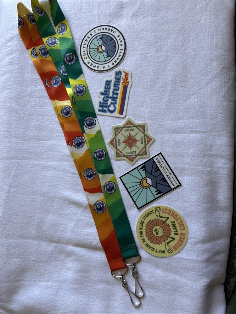 Higher Cultures Cannabis Themed Lanyards x 2