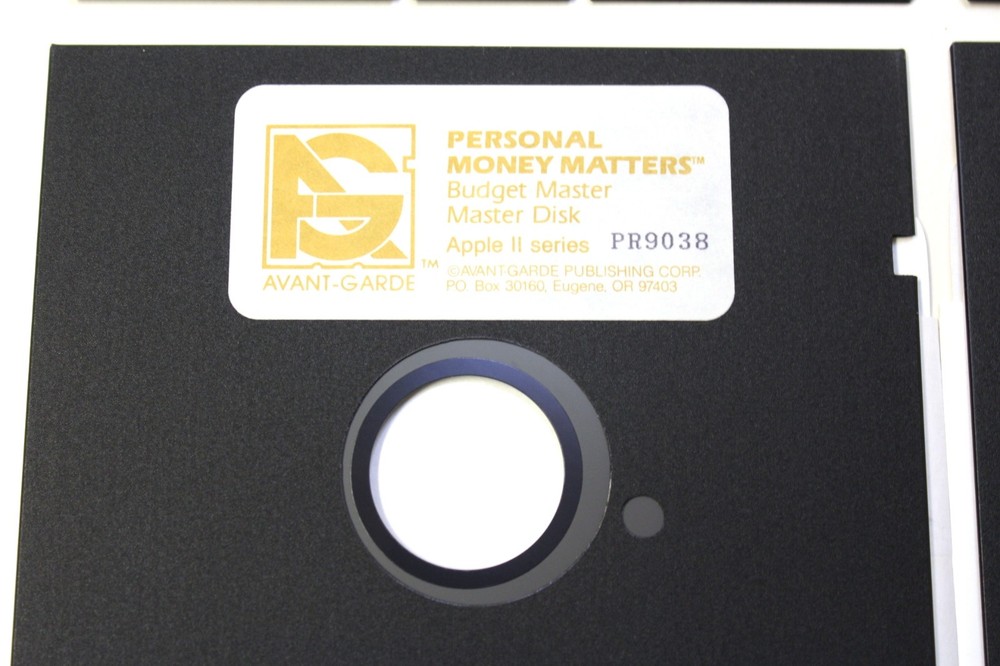 Vintage Personal Money Matters Apple IIc Software