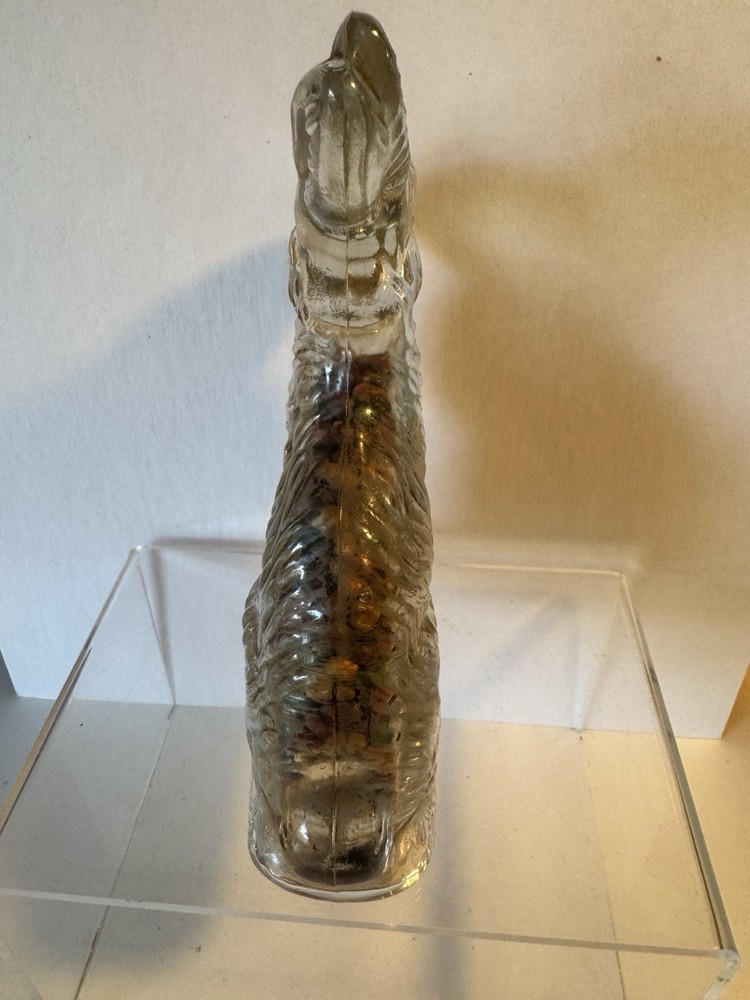 Vintage Glass Easter Bunny Rabbit Candy Container
