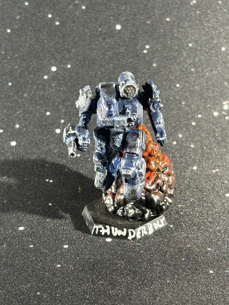 Hand Painted BattleTech Jumping Thunderbolt Mech -- Eridani Light Horse Hunter