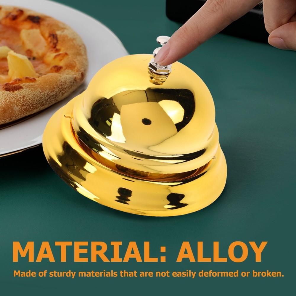Creative Reception Bell Pressing Service Bell Metal for Restaurant Kitchen