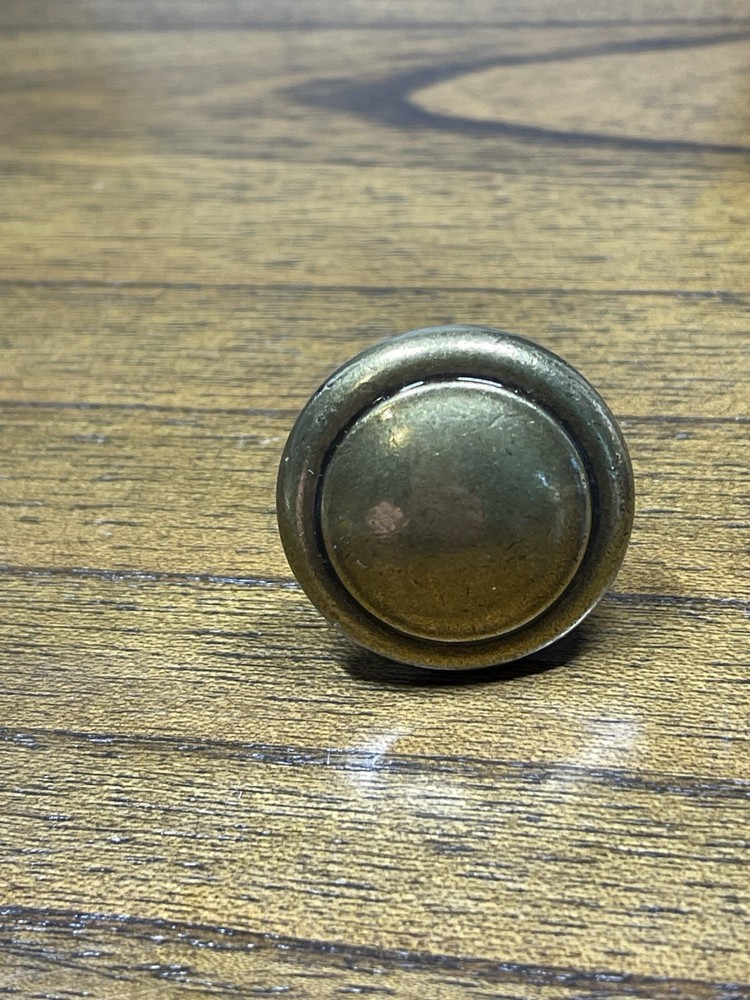 (3) Vtg Ornate MCM Amerock Brass Drawer Knobs Pulls Mixed Lot