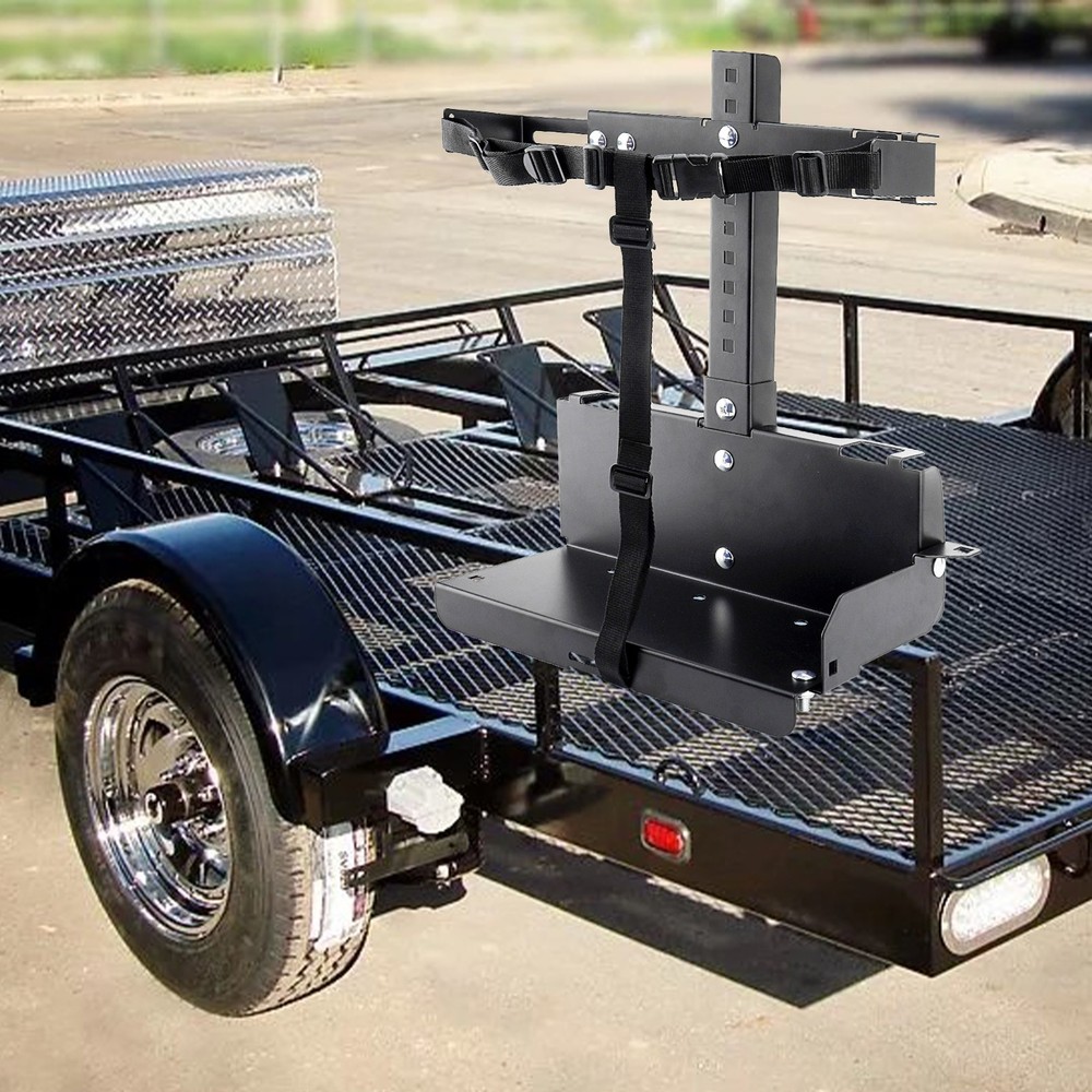 NEW Adjustable Backpack Sprayer Rack Holder for Open or Enclosed Trailers Black