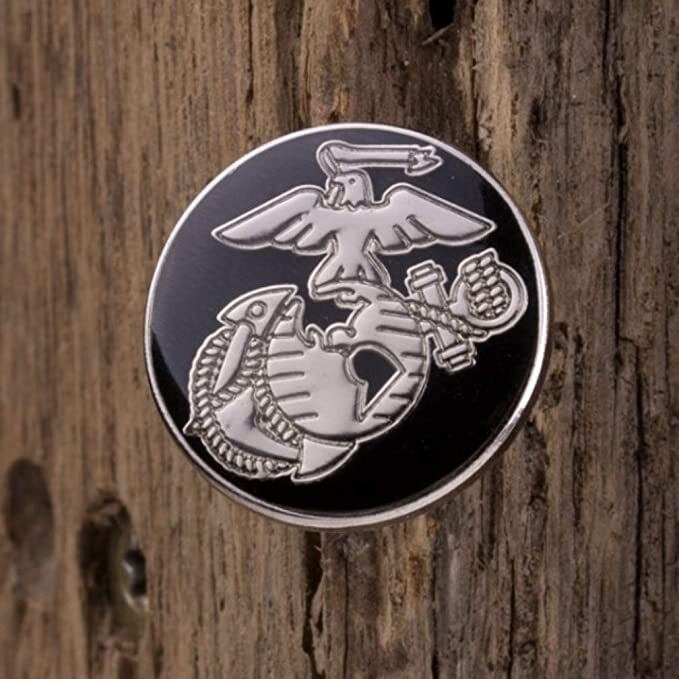 Marine Corps Black EGA Lapel Pin