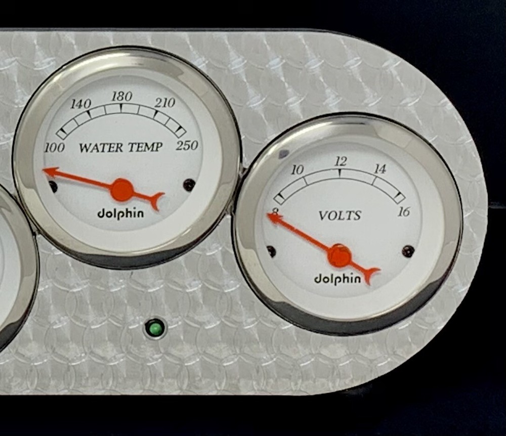 1953 1954 Chevy Car 5 Gauge Dash Panel Engine Turned Insert Set White