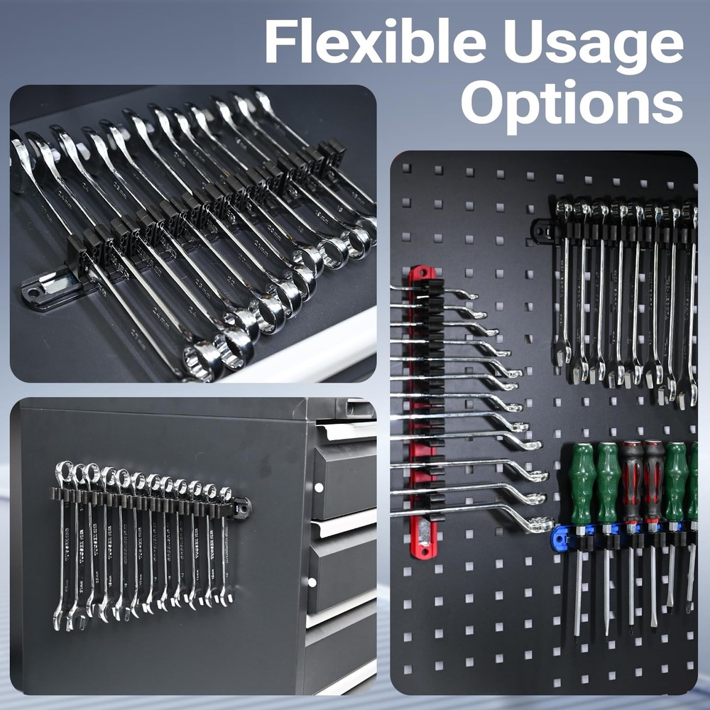 Magnetic Tool Organizer for Garage & Workshop - Space Saving Rack (3PCS)