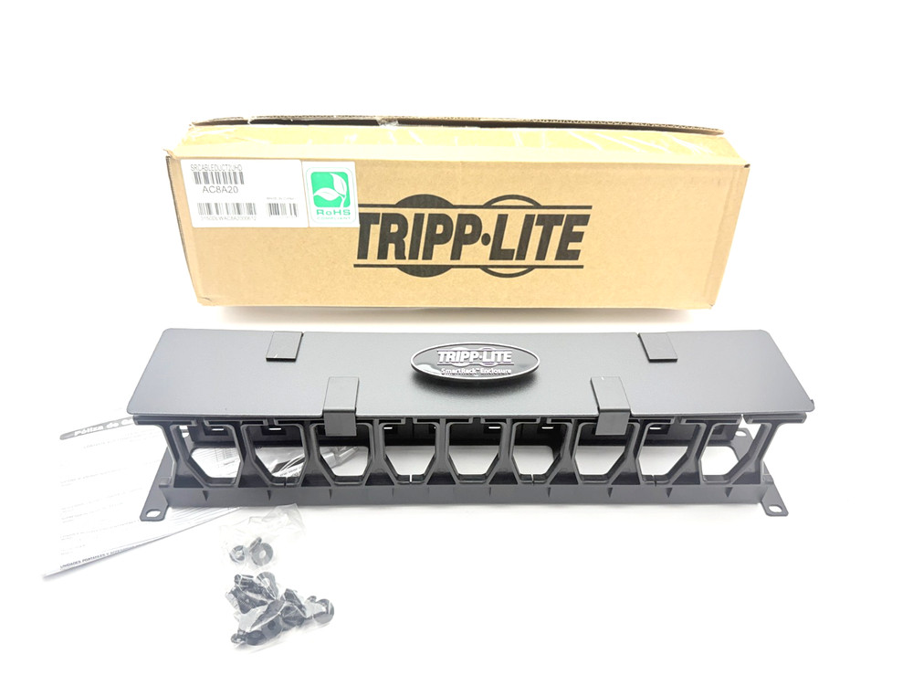 Tripp Lite SmartRack 2U Cable Manager - Black - SRCABLEDUCT2UHD