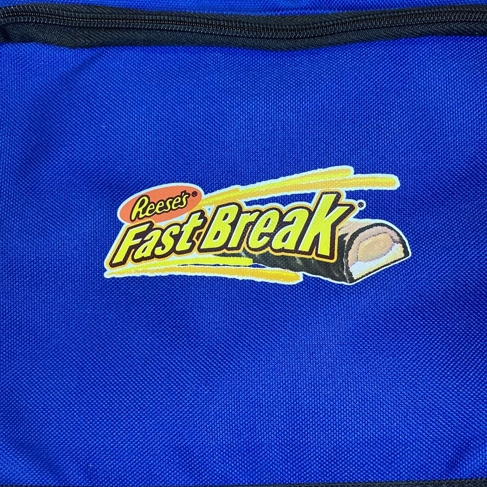BLUE SOFT SIDED COOLER WITH REESE’S FAST BREAK LOGO - NEW!!
