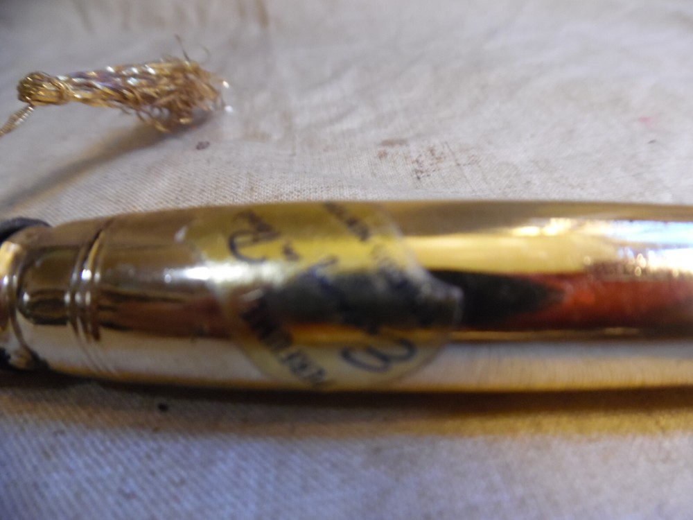 Vintage Perfume Bullet Bottle Gold Version Evening In Paris