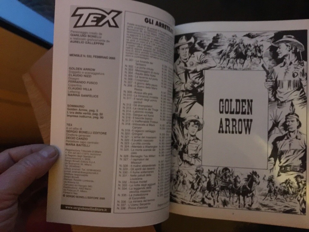 TEX No. 532, Unreleased 2005 - GOLDEN ARROW - Mint