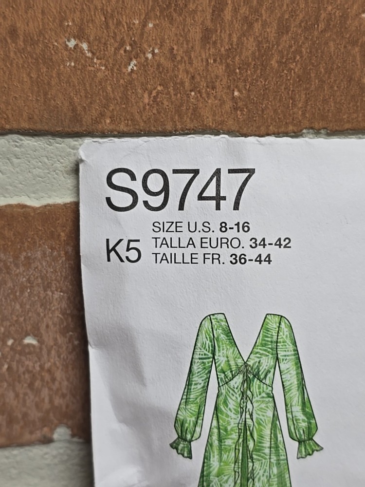 Misses' Duster Jacket Sewing Pattern Packet, Code S9747, Sizes 8-10-12-14-16,...