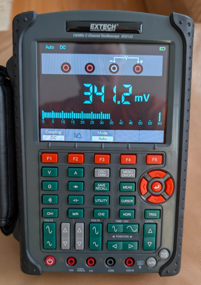 EXTECH MS6100 OSCILOSCOPE NOS 100MHZ 2CH