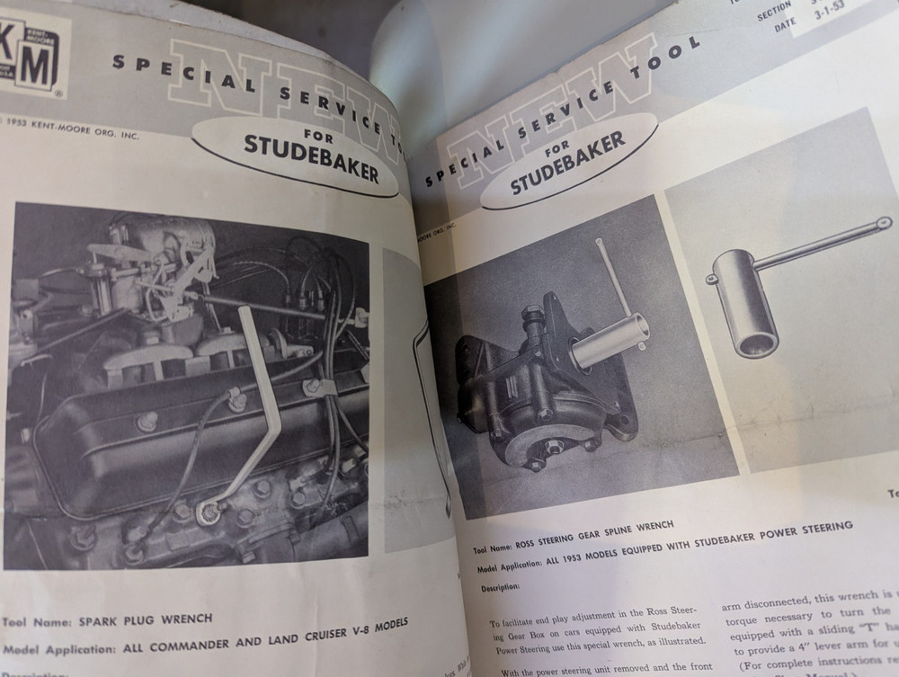 Studebaker Accessory Repair Tools Flyer