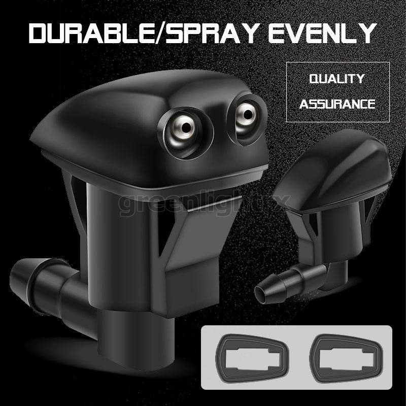 2 Universal Window Windshield Wiper Nozzle Sprayer Washer Spray Nozzle Sprinkler
