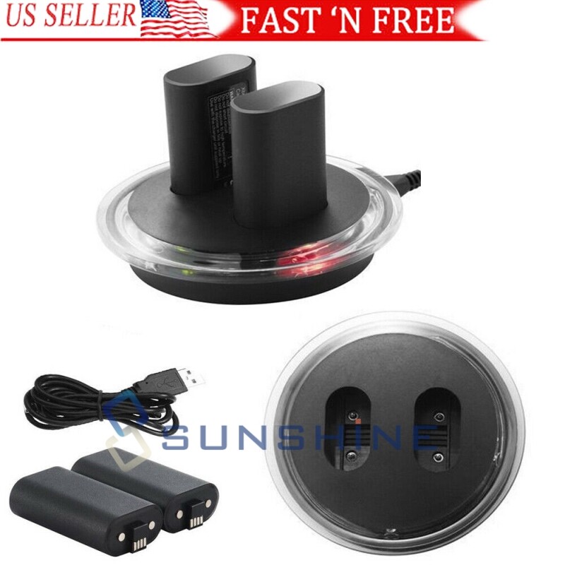 For XBOX ONE Controller Charging Play Dock Station w/ Rechargeable Battery Pack