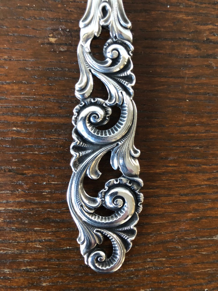 Norwegian 830s Silver Serving Fork by Brodrene Mylius "Tele" Pattern