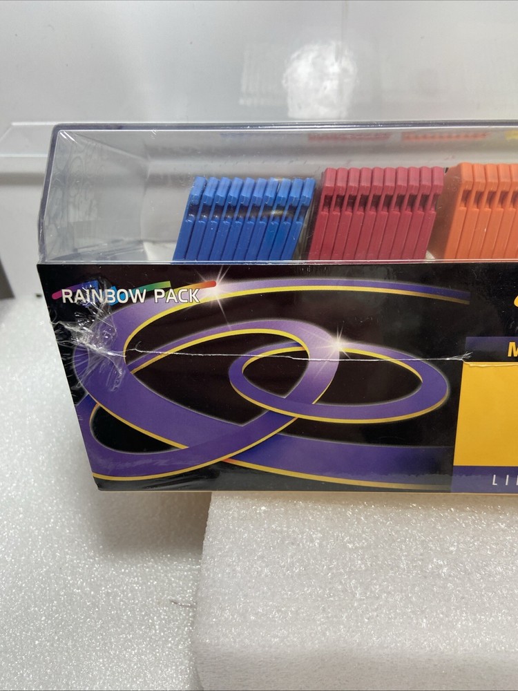 50 Memorex HD Mac Formatted 3.5" Computer Diskettes ~ Rainbow Pack ~ Sealed