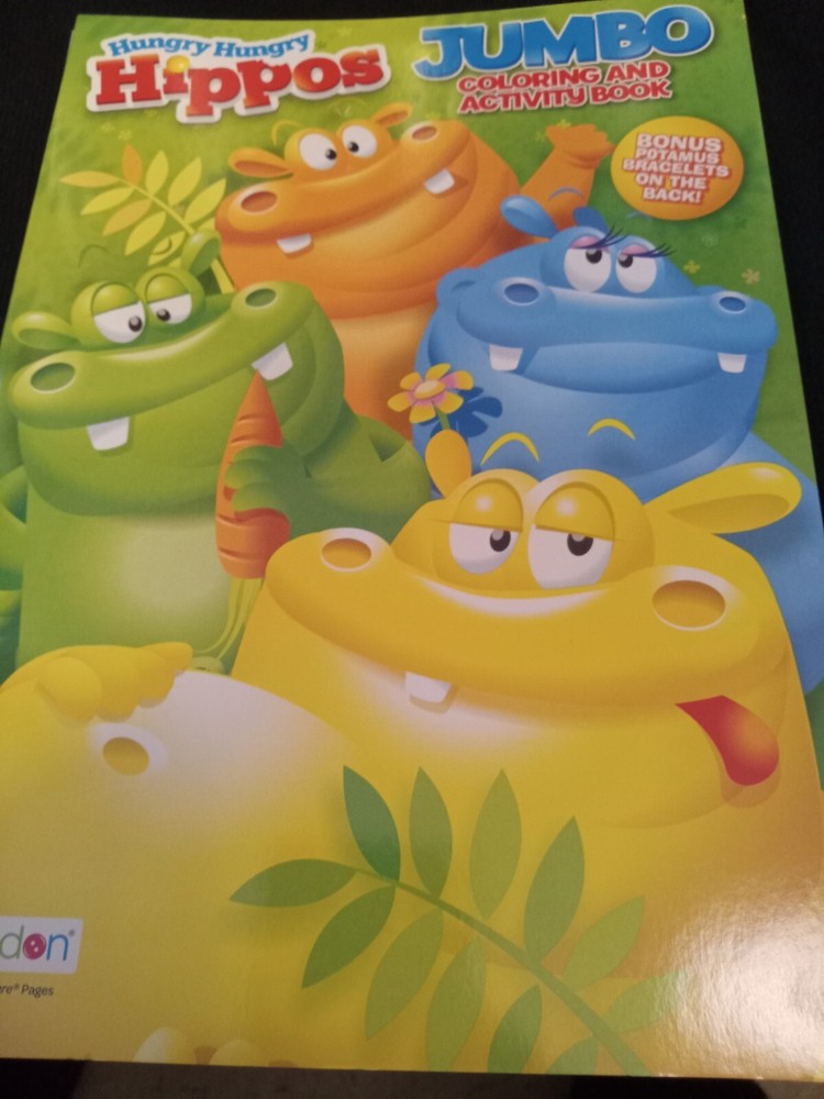 Hungry Hippo And Candyland Coloring, Activity Books