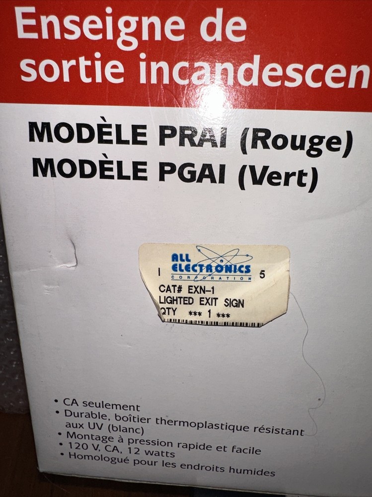 Hubbell Lighting DUAL-LITE Emergency Lighting Unit/Exit Sign LTURW NEW