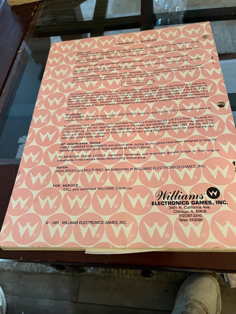 High Speed Pinball Manual
