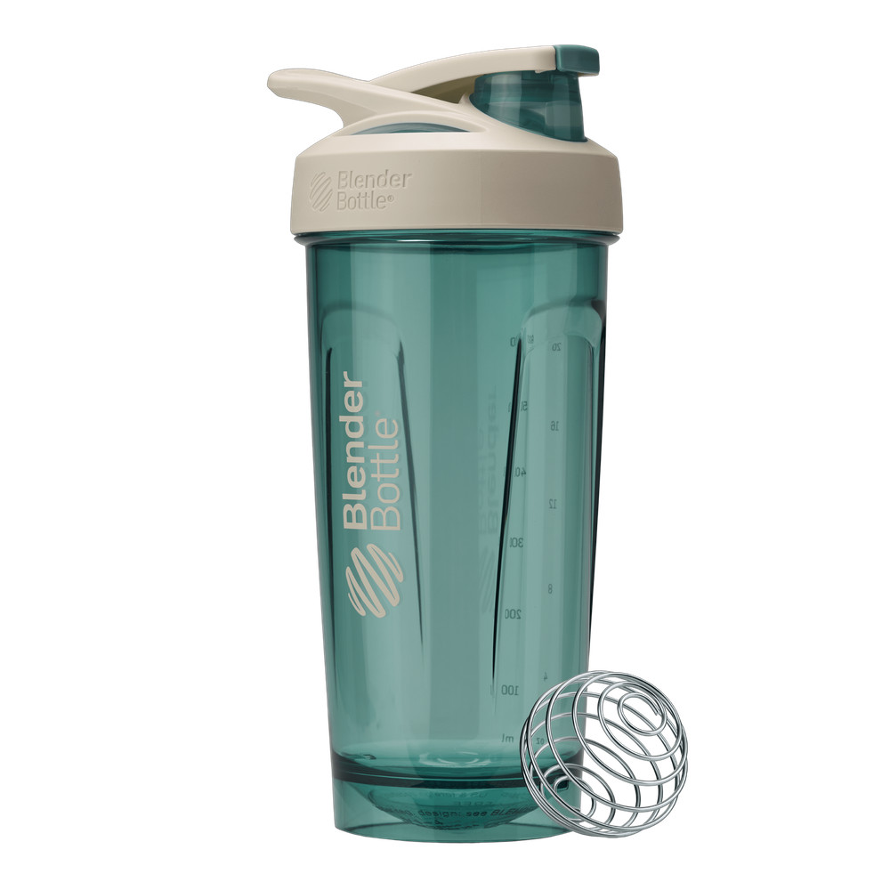 BlenderBottle Strada Tritan 28oz Green Tan Shaker Cup