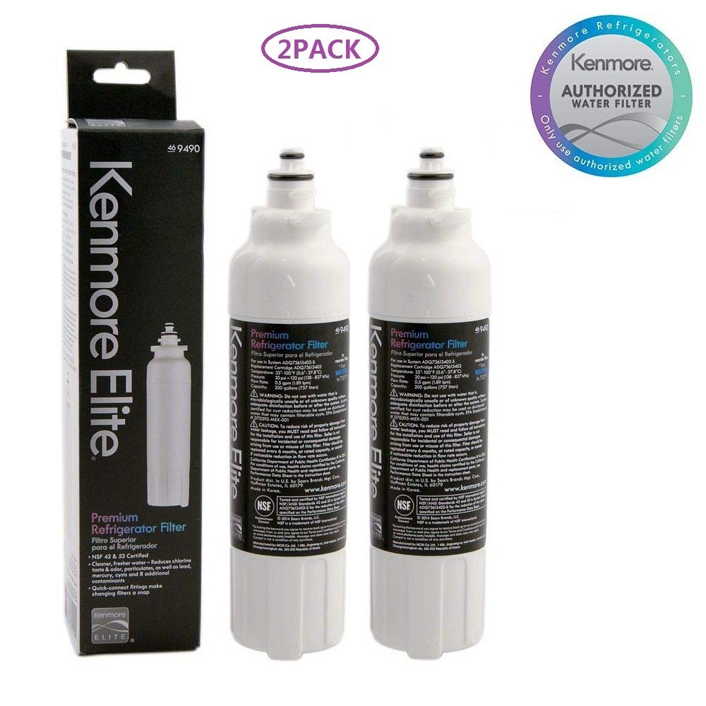 2 pack Kenmore Elite 9490  refrigerator water filter  Fit 800P（USA SHIPPING)