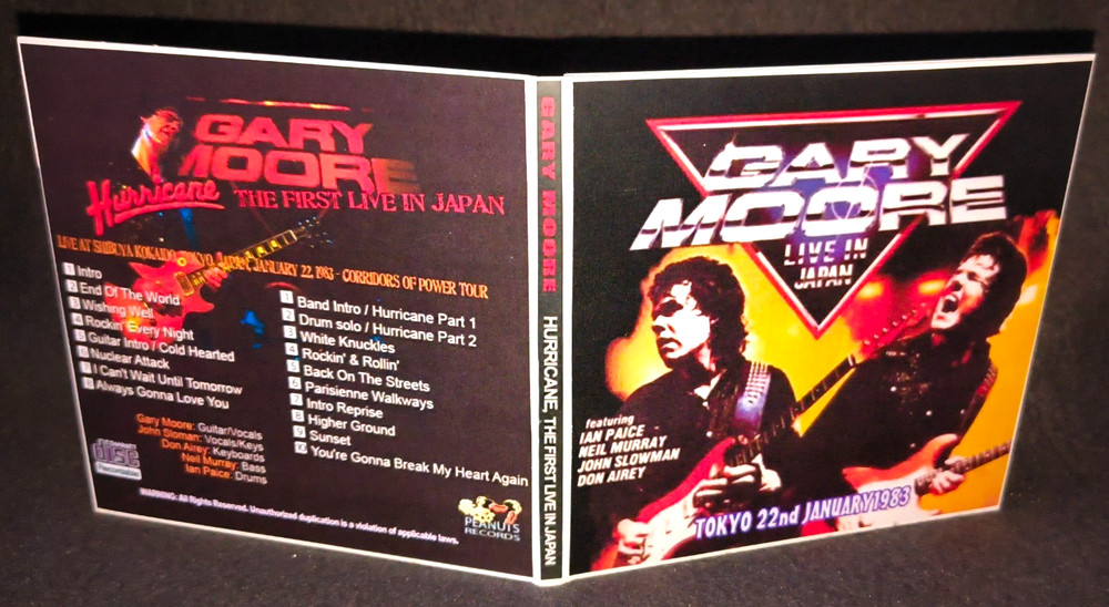 Gary Moore Tokyo 1983 Gate Fold 2CD Package NEW